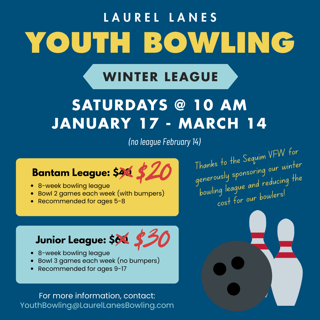 Winter League - Youth Bowling - Laurel Lanes in Port Angeles WA
